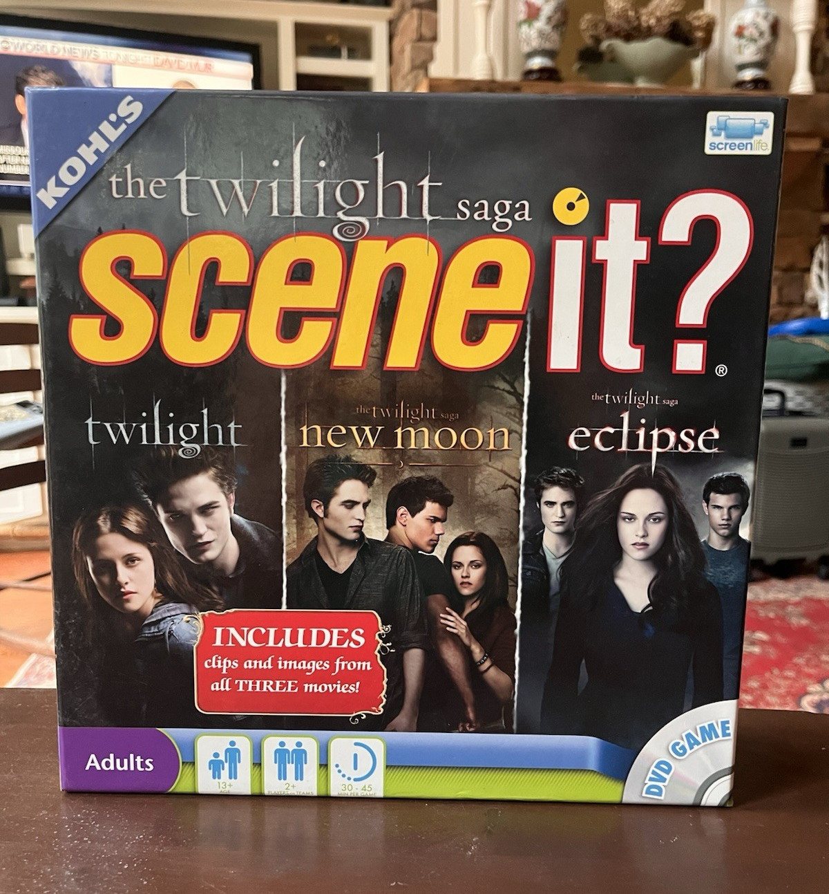 Screenlife The Twilight Saga Scene It? DVD Board Game Complete 2+ Players 13+