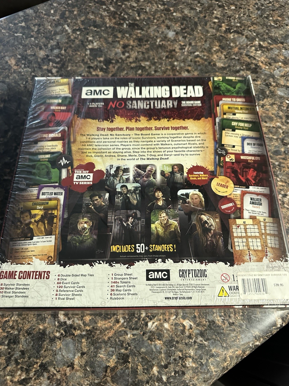 The Walking Dead AMC No Sanctuary Board Game Survival Edition New Sealed