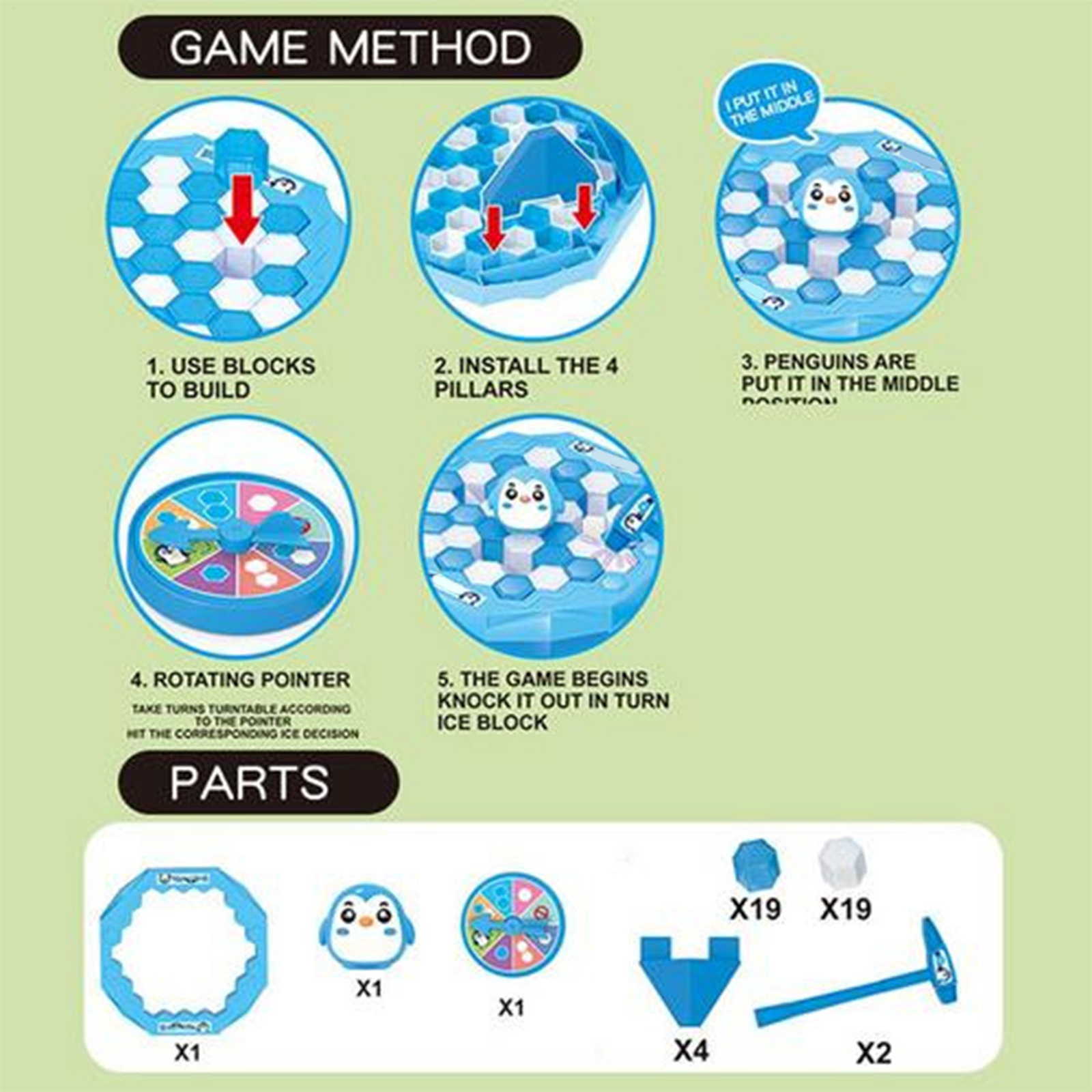 Save Penguin Peril Don’t Break The Ice Challenge Kids Children Family Board Game