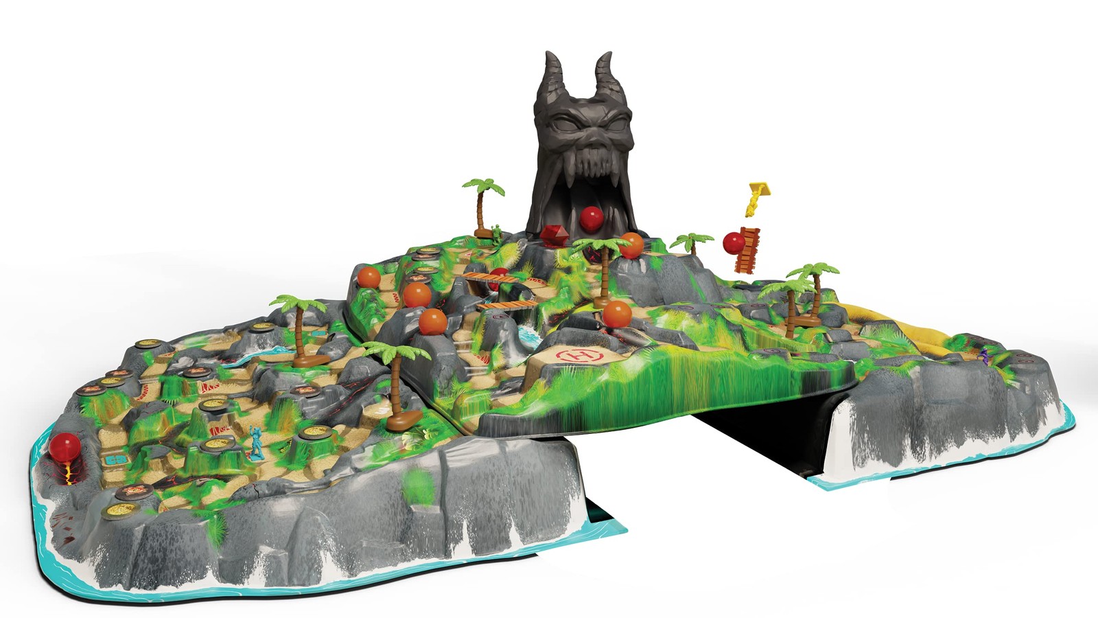 Goliath Fireball Island Game – Unique Board and Components, 2-4 Players Ages 7+