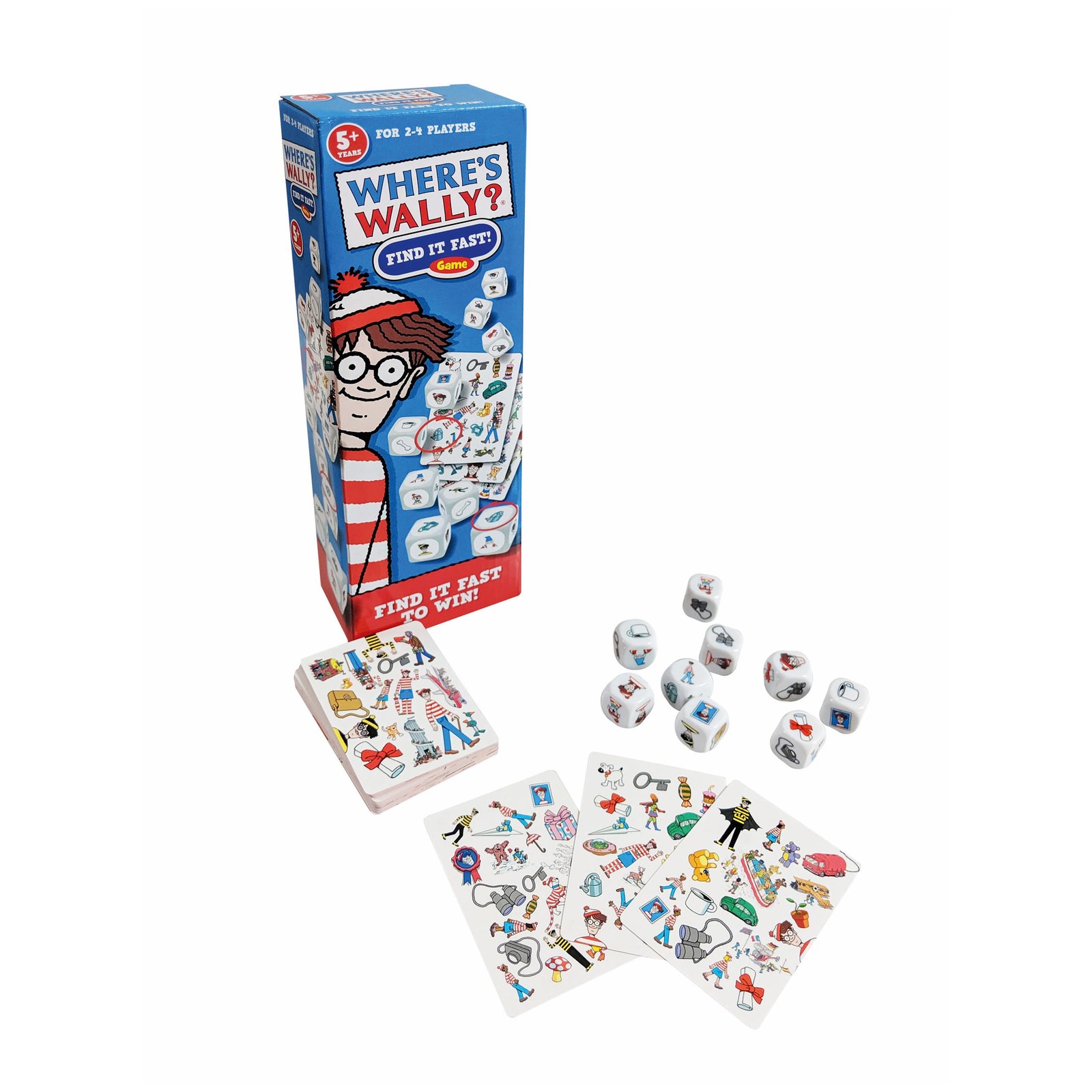 University Games 7415 Where’s Waldo Wally Find it Fast Game, Multicoloured