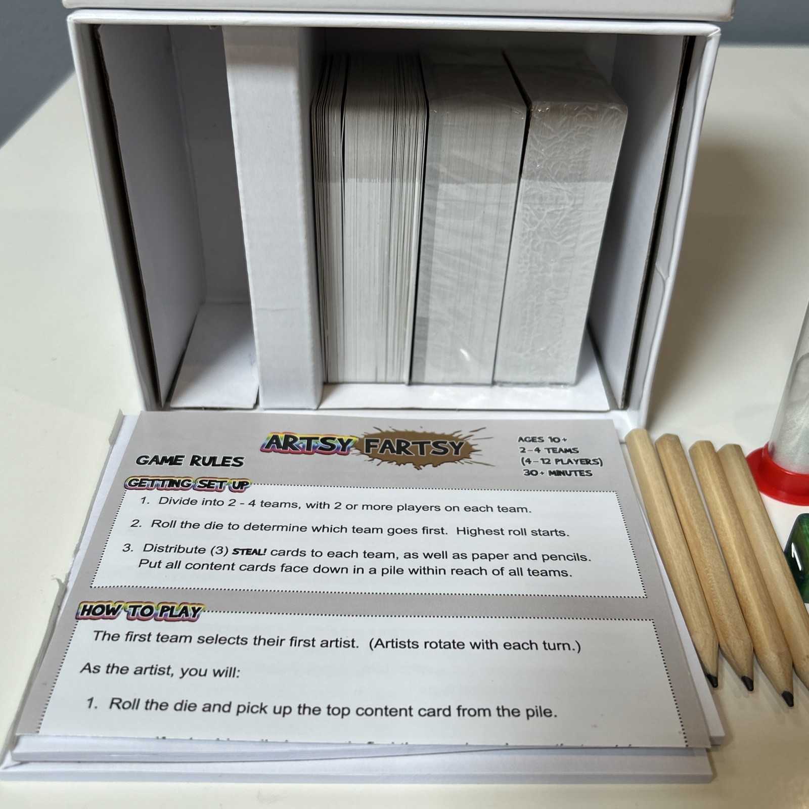Artsy Fartsy Card and Drawing Game by TwoPointOh! Games Ages 10+