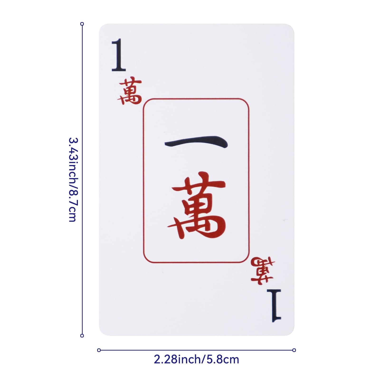Mahjong Cards Large Print Waterproof Game Set 36 Tiles Traditional