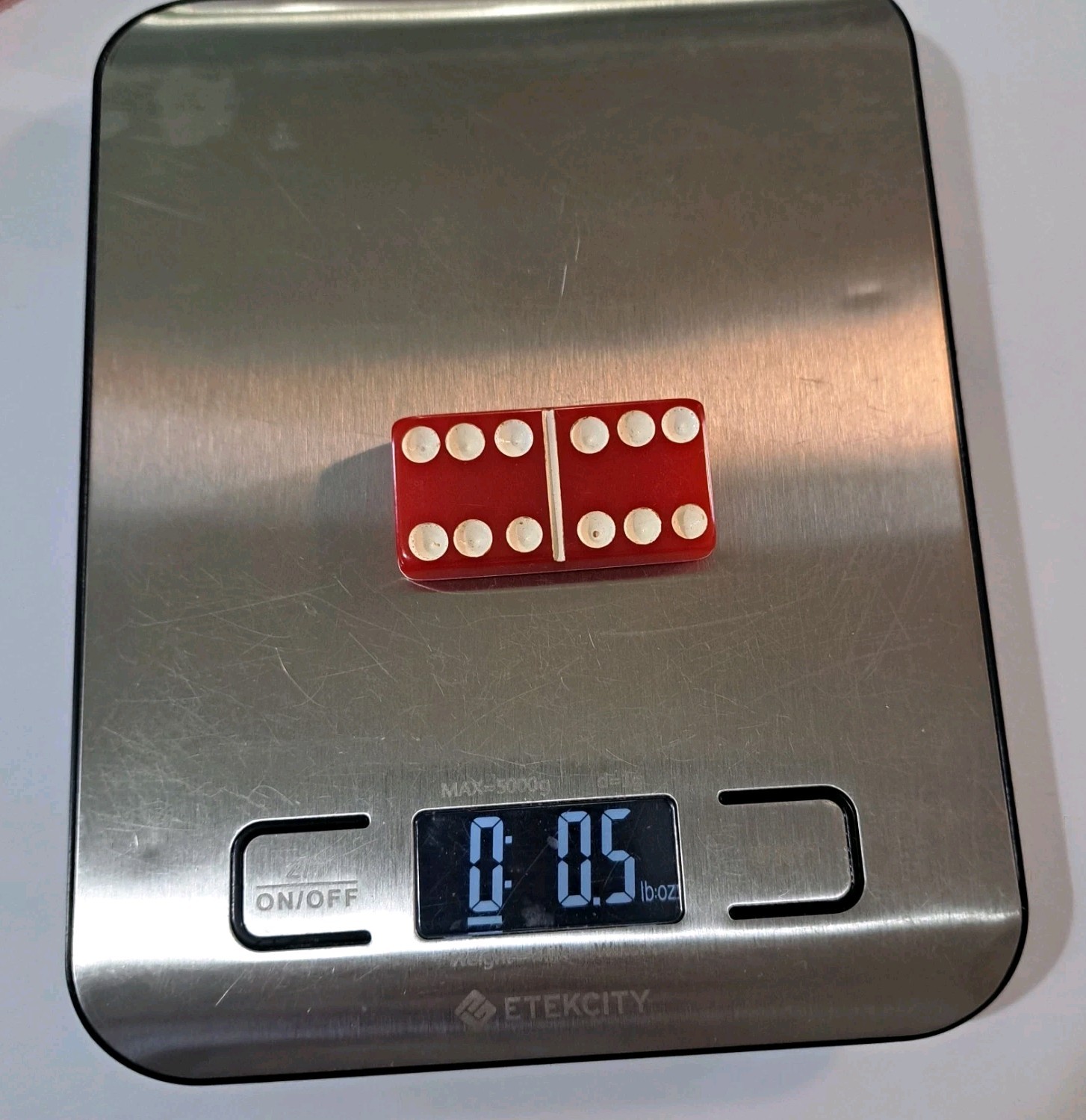 Vintage Puremco Dominoes Standard Marblelike Full Set RED Waco Texas No 616 USA