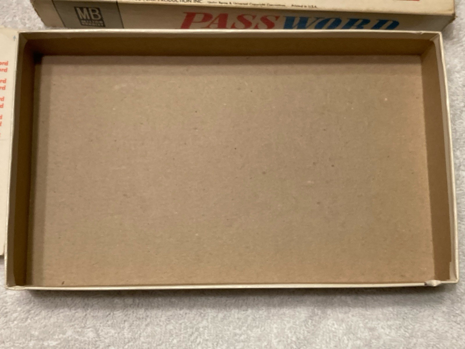 Vintage 1962 Password Game, No. 4260, Complete Set, Milton Bradley Co., USA.