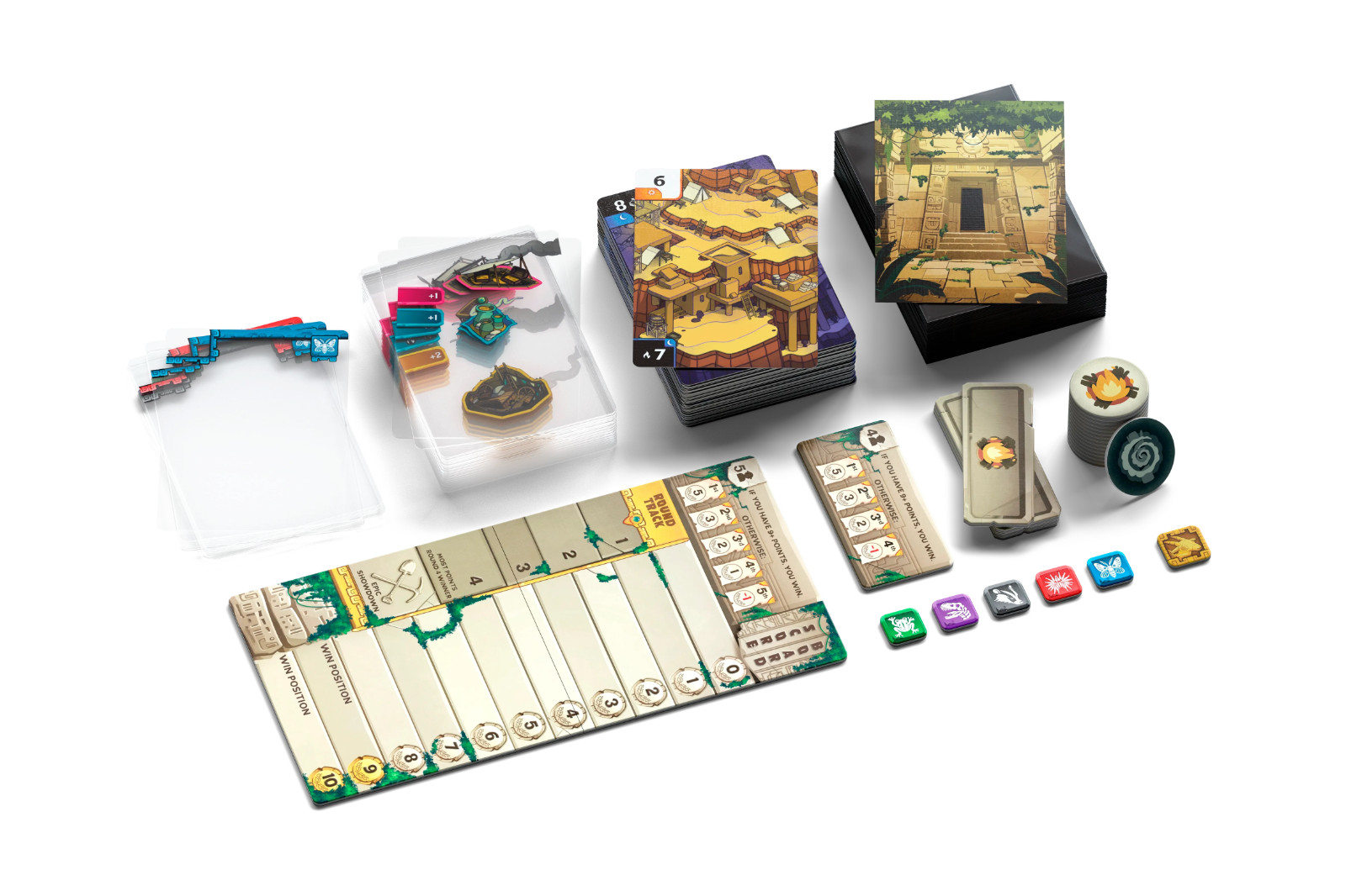Ruins Card Game Allplay DL23039 Board Shedding Family Transparent Cards
