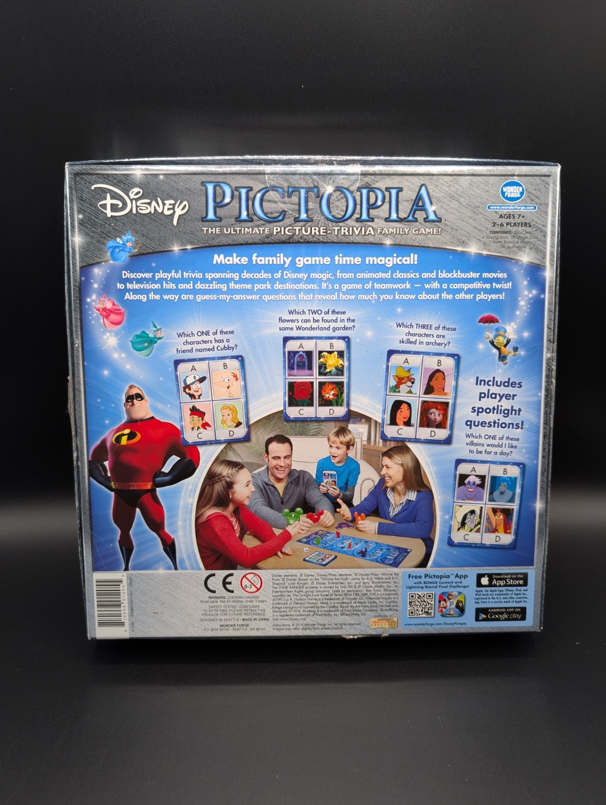 Disney Edition Pictopia Picture Trivia Family Game Used 100% Complete