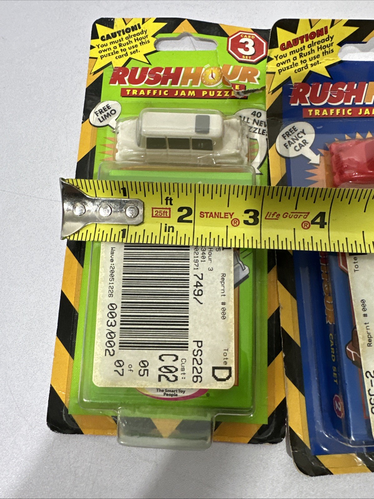 Vintage Rush Hour Traffic Jam Puzzle Add-On Card Set 2 & 3 Car Limo New & Sealed