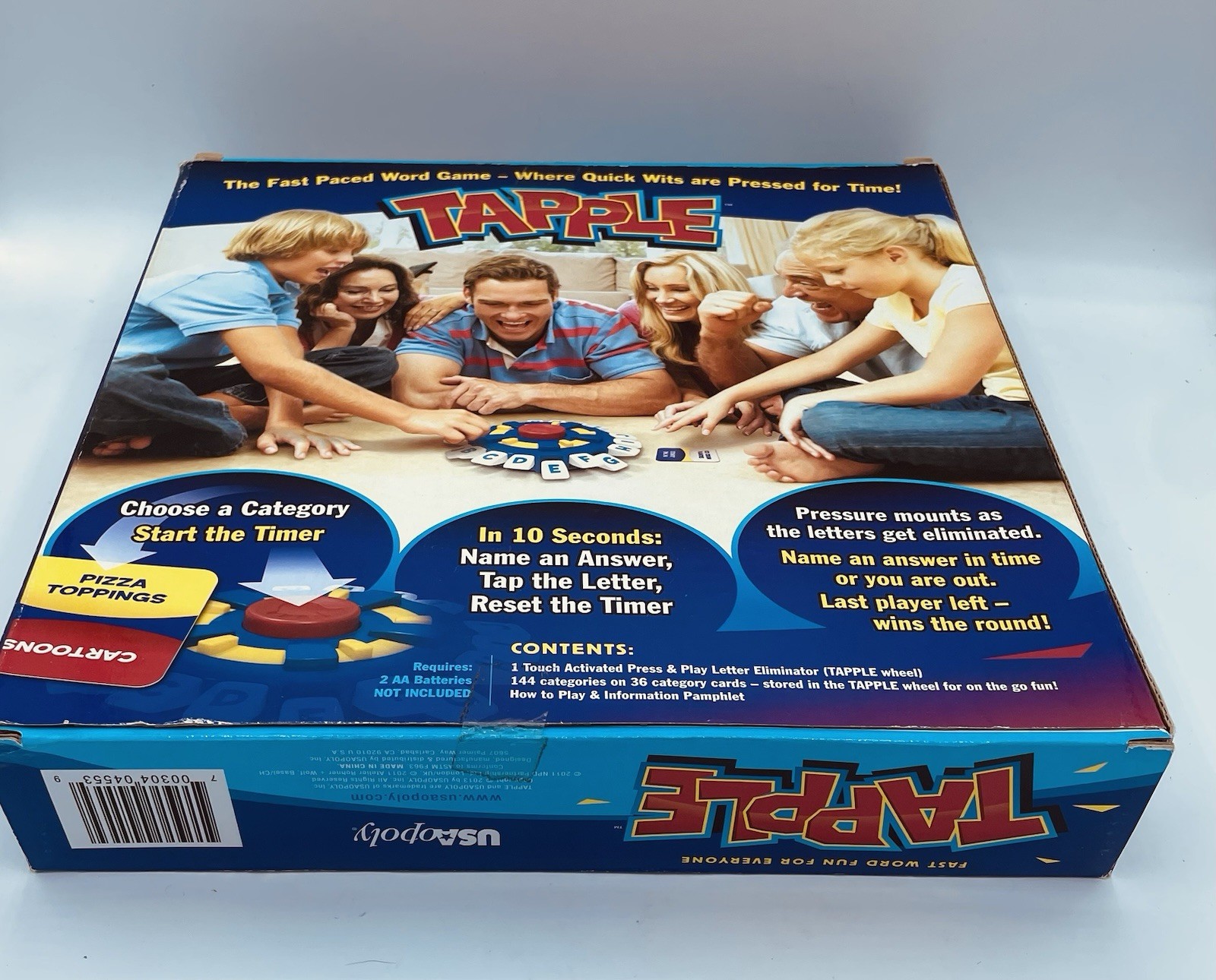 Tapple Board Game Fast Word Fun For Everyone USAopoly Family Fun New Game Night