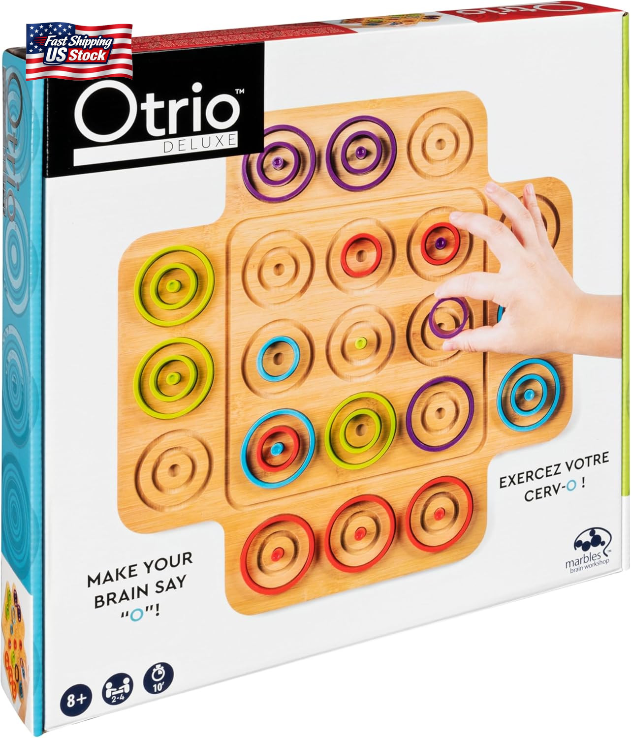 Spin Master Games, Otrio Wood Strategy Game, Interactive Puzzle Game, STEM Activ