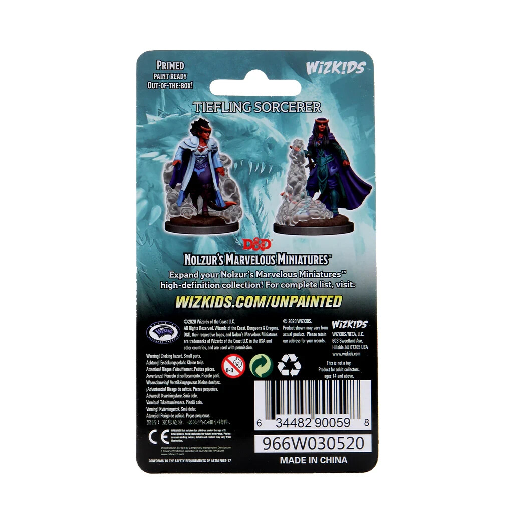 DUNGEONS & DRAGONS MARVELOUS MINIATURES ~ TIEFLING FEMALE SORCERER