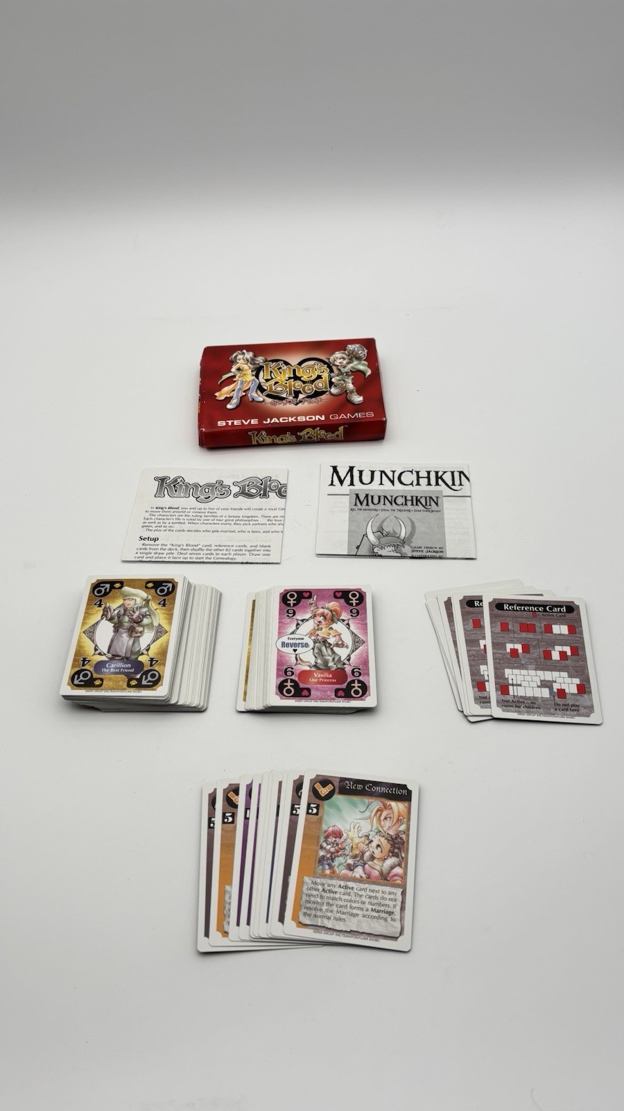 King’s Blood Card Game – Steve Jackson Games – RARE 2003 100% Complete Nice