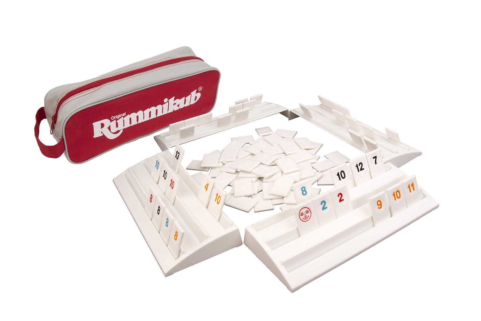Rummikub – Complete Original Game with Full-Size Racks & Tiles w/Travel Case
