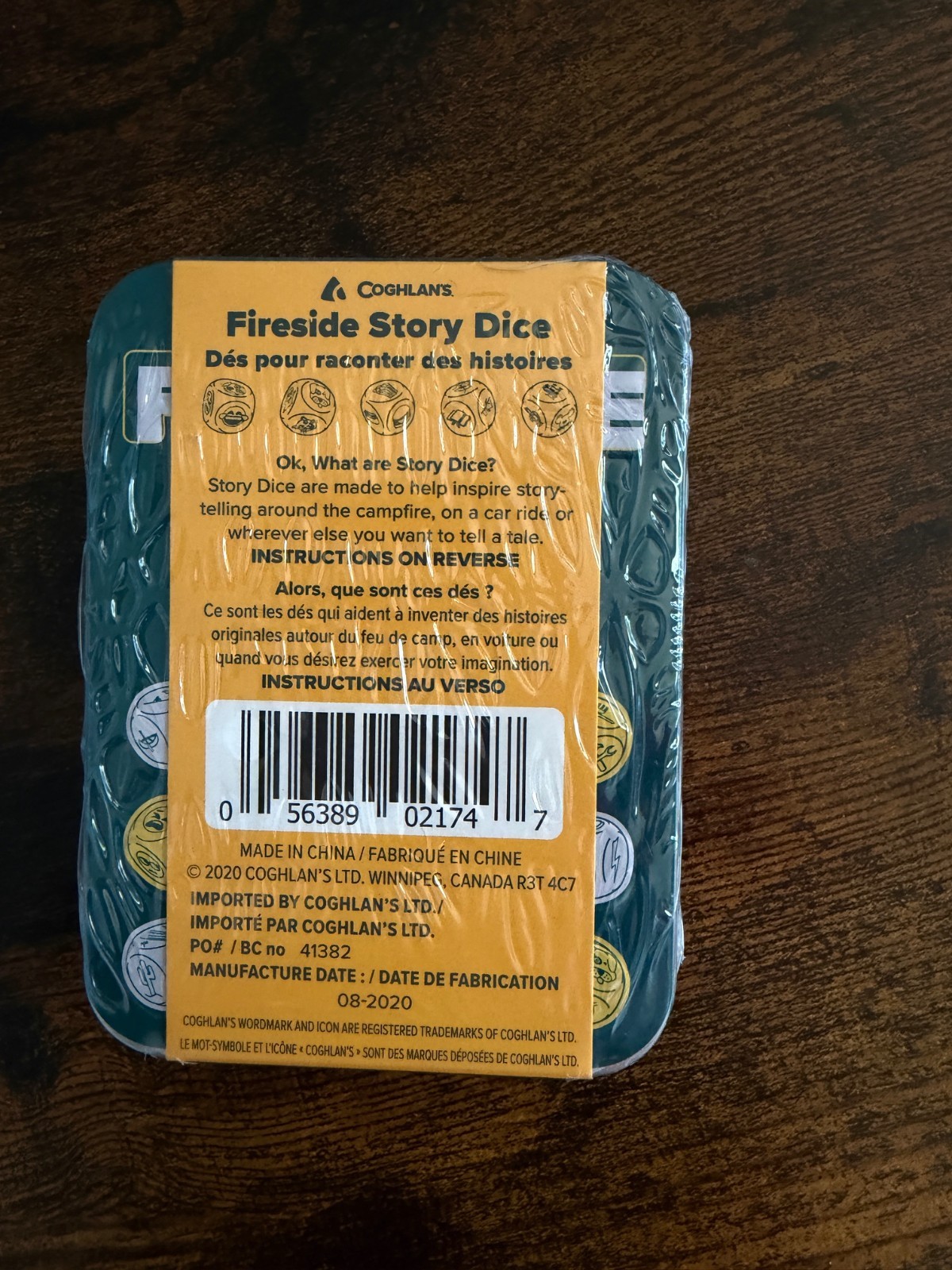 Coghlan’s Fireside Story Dice Game #2174 Campfire Storytelling 12pc Set NEW
