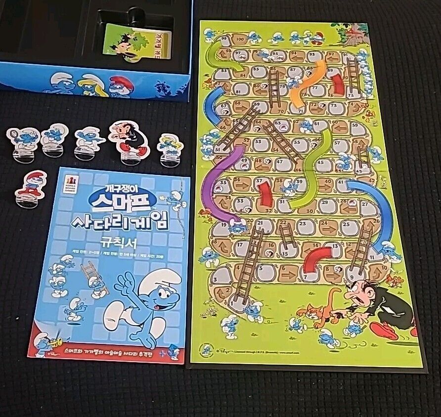 Korea Board Games Sneaky Smurf Ladder Game Korean
