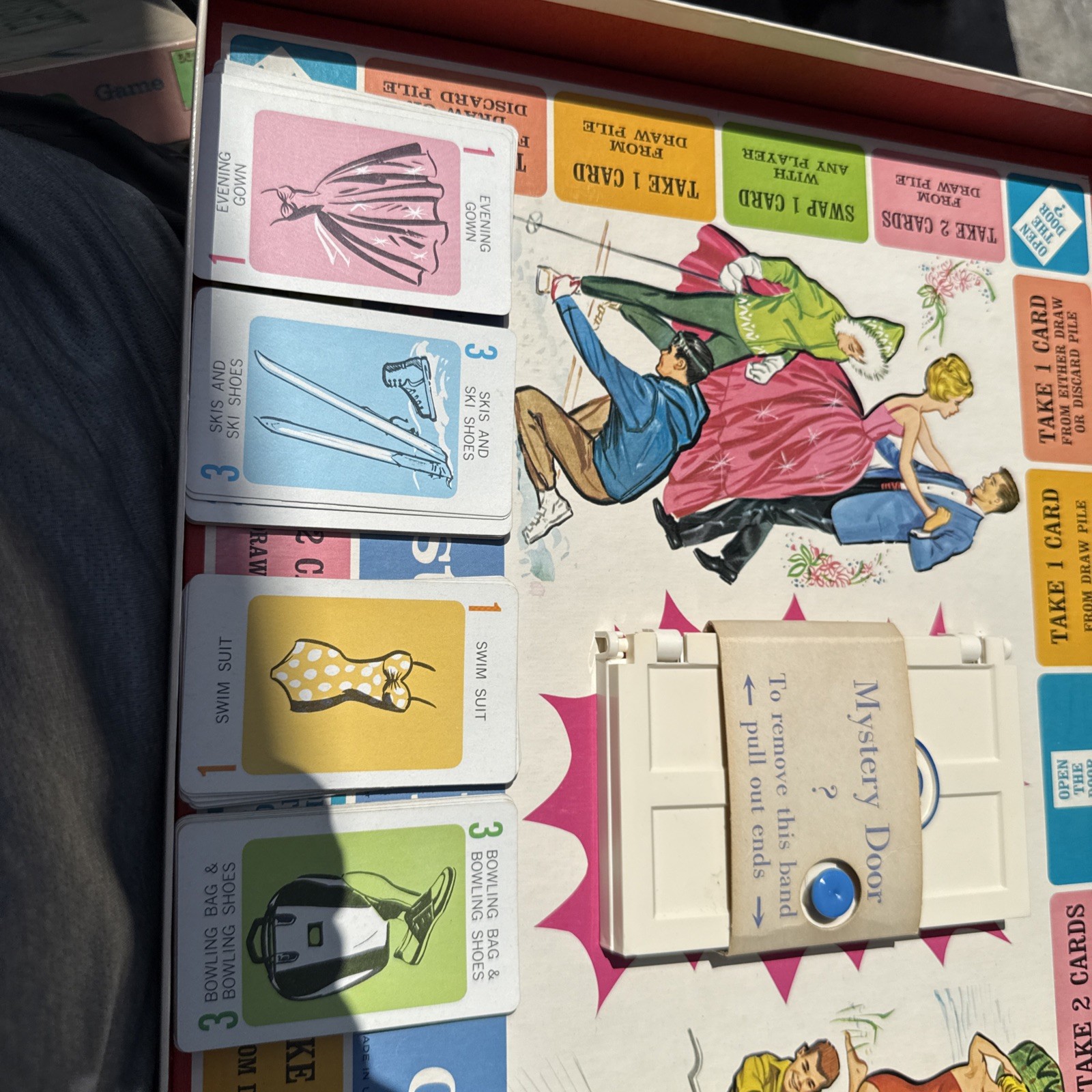 Vintage 1965 Mystery Date Game Milton Bradley Original Box Complete Set