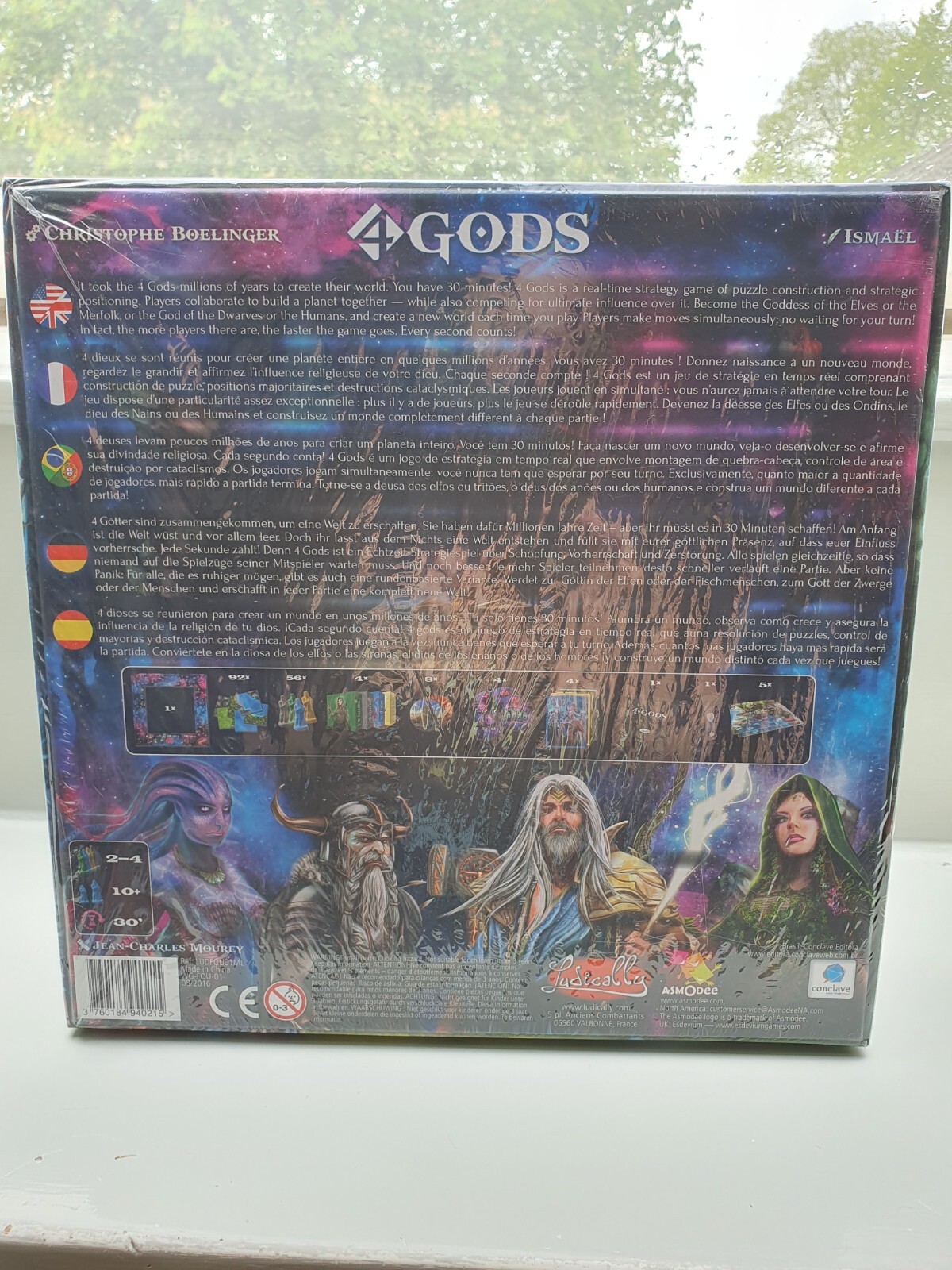 Asmodee 4 Gods Brettspiel / Christophe Boelinger / Ludically