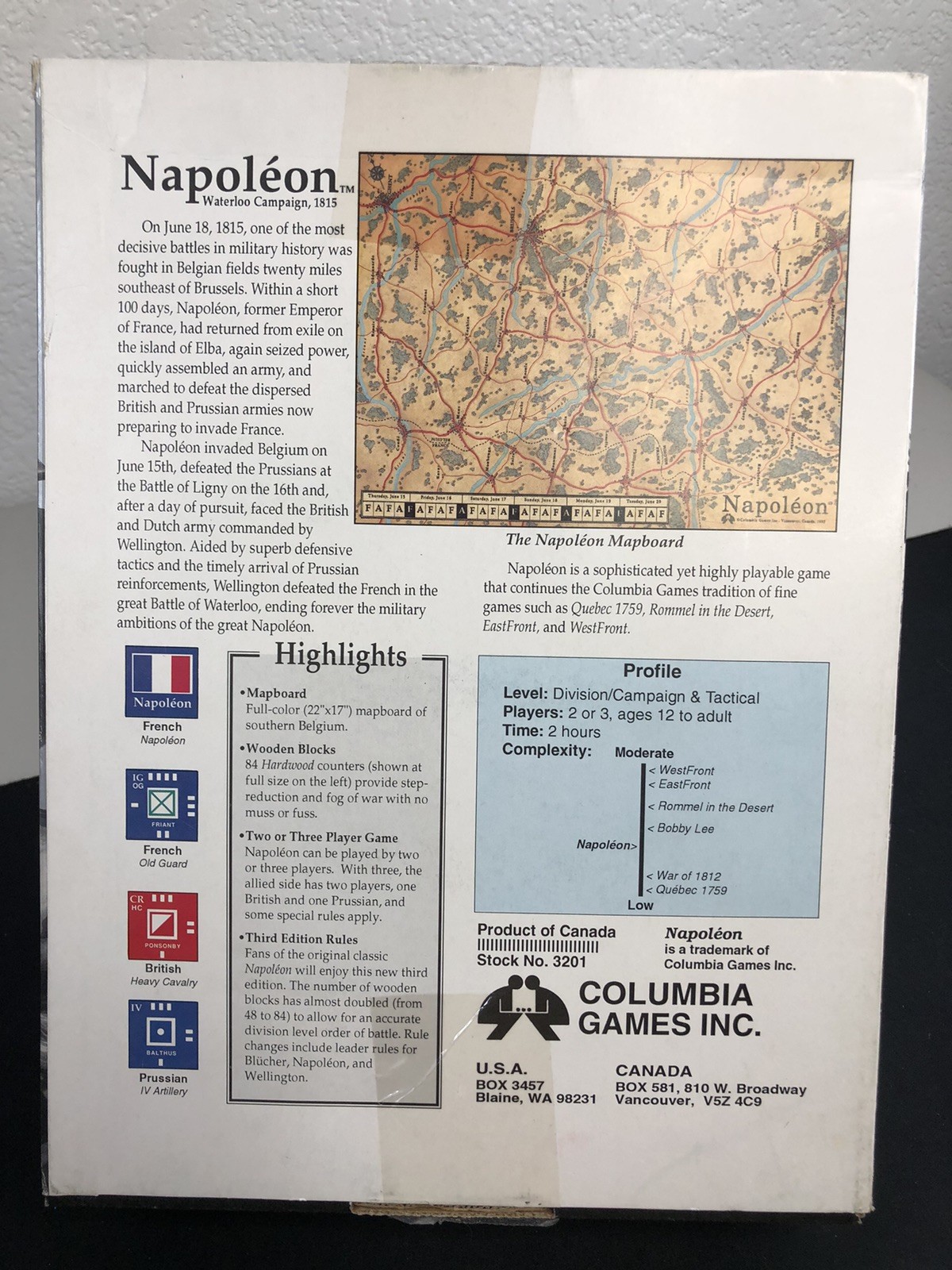 Napoleon The Waterloo Campaign, 1815 Columbia Games Inc. 2007 CiB Version 3.4