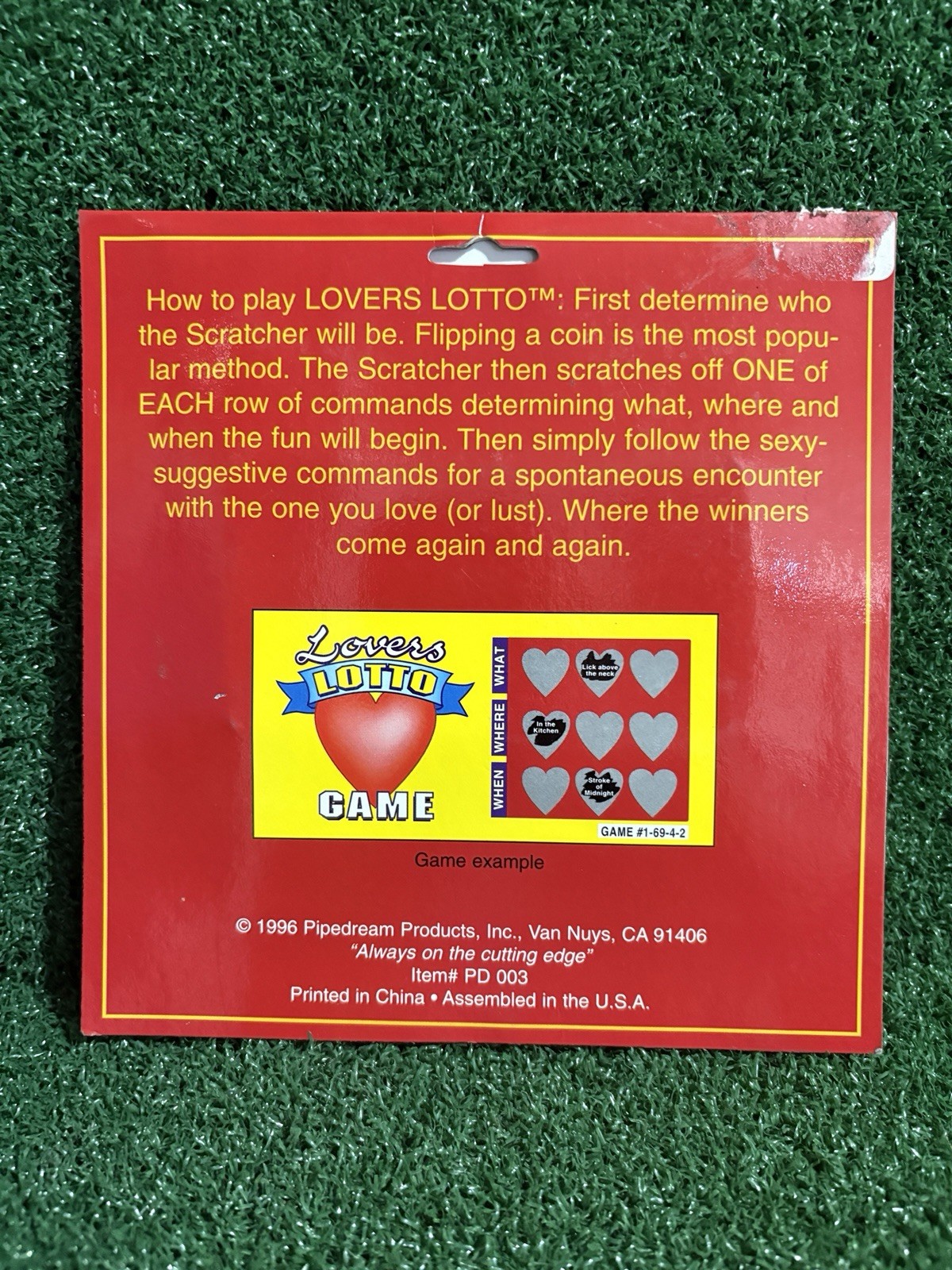 Lovers Lotto Scratch-Offs Lovers Couples Sensual Sexy Game Valentines Day Gift