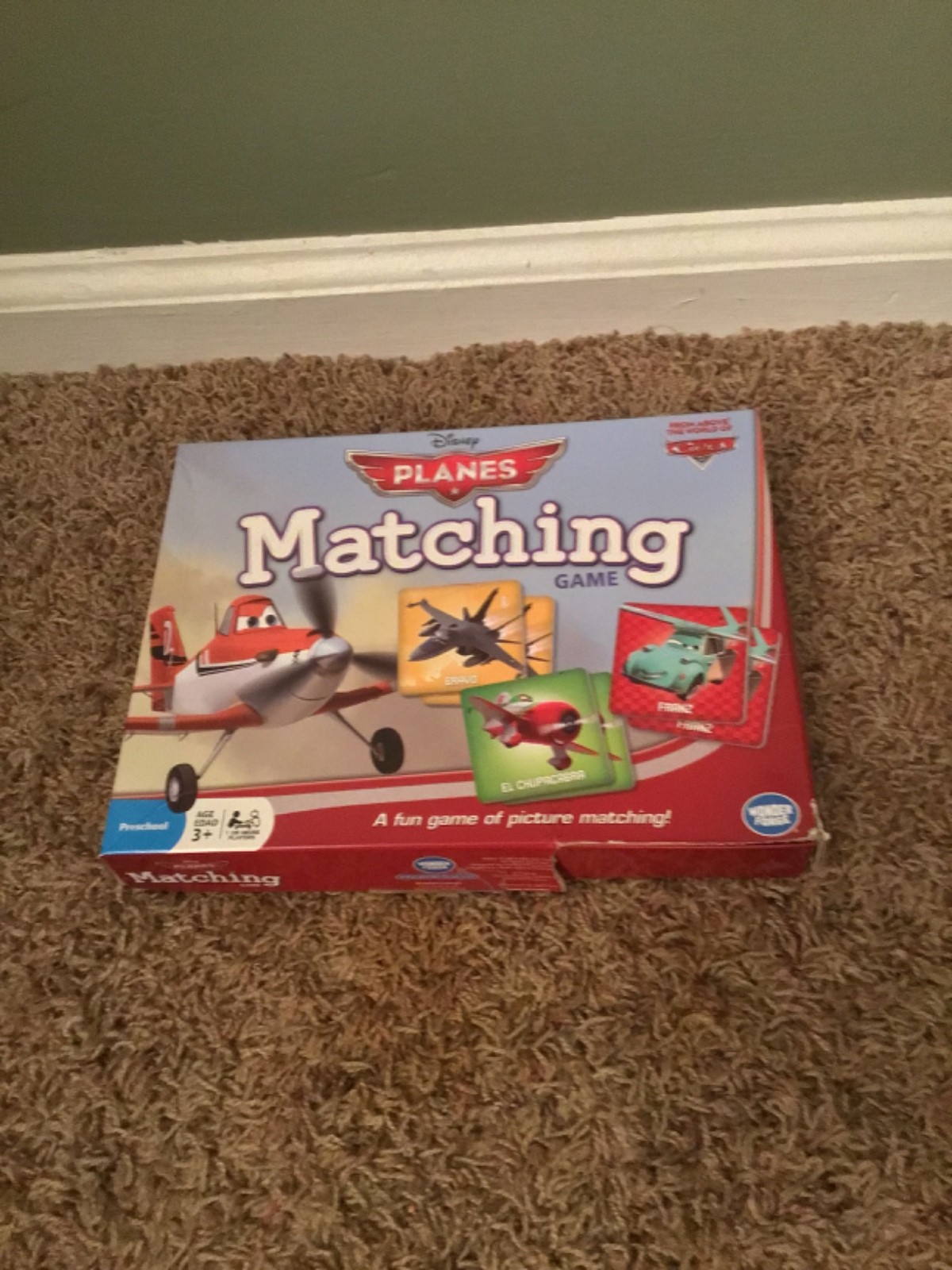 Vintage 2013 Wonder Forge Disney Planes Matching Game Complete 72 Cards