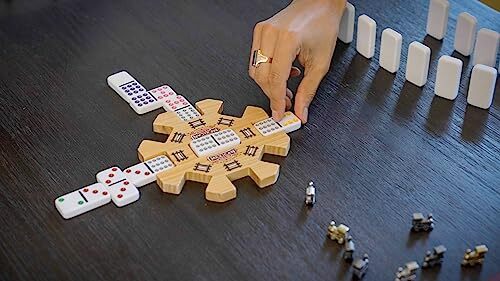Mexican Train Dominoes Family Game Engaging Fun for 2 to 8 Players Ages 8 Up