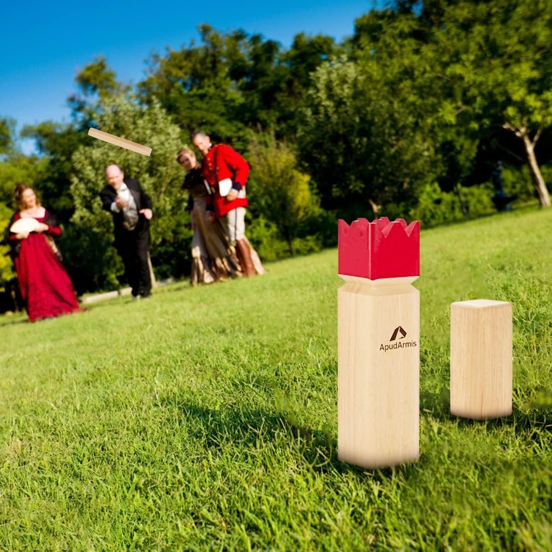 Kubb Yard Game Set with Carrying Bag – Outdoor Lawn Family Game for Teen & Adult