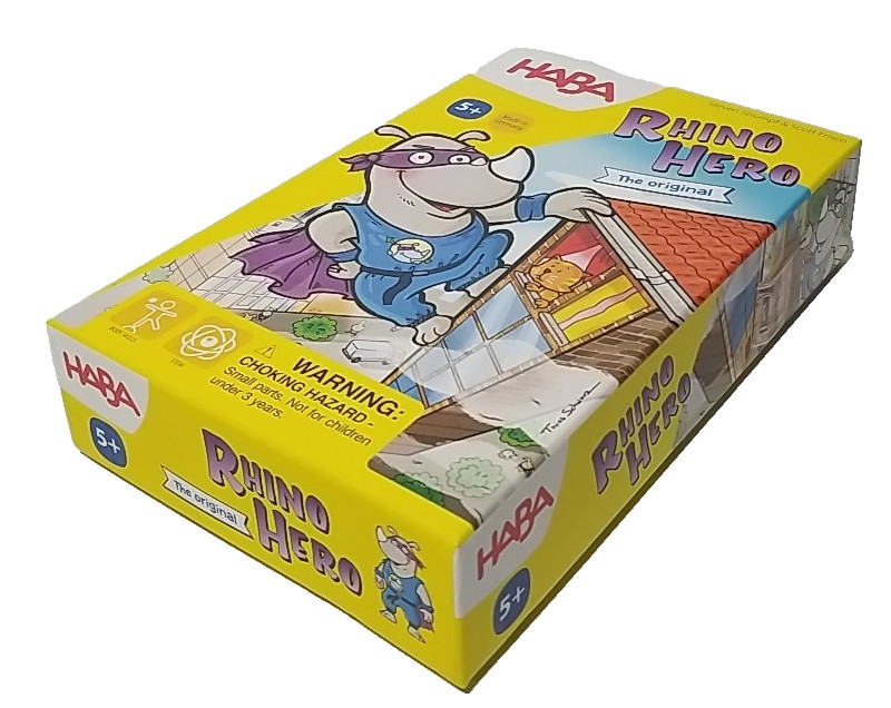 Complete – RHINO HERO The Original – Game by HABA 2-5 Players 3-D Stacking Game