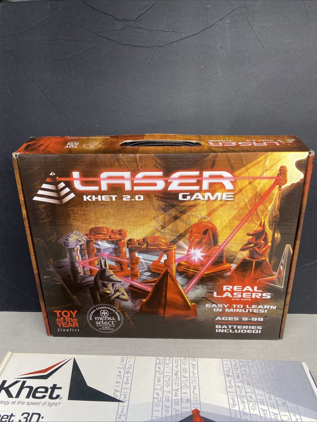 LASER KHET 2.0 Strategy Board Game w/ 3D Tower of Kadesh Expansion