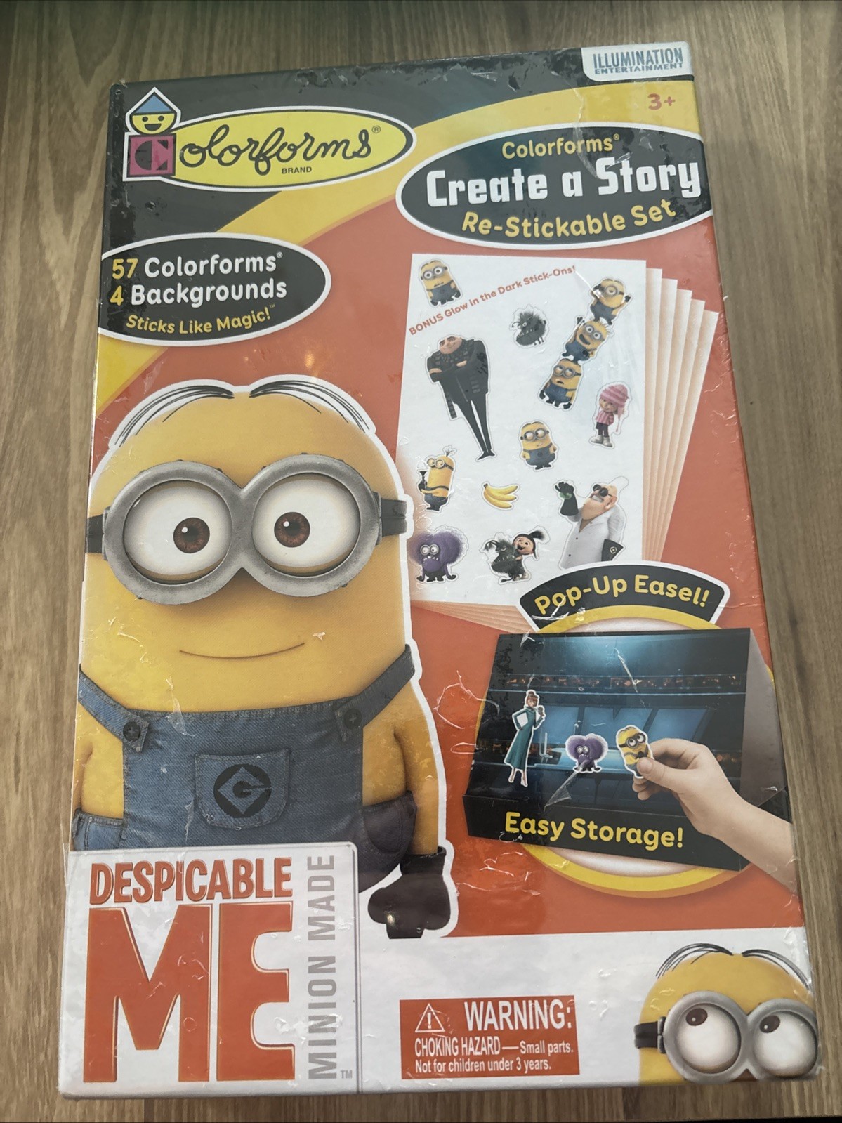 Despicable Me Minion Made Colorforms Create a Story Re-Stickable Set 3+ years