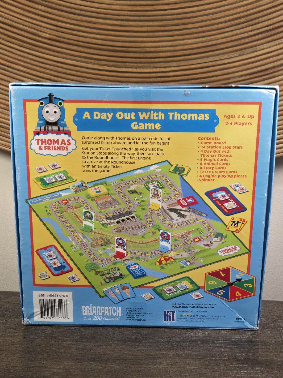 Thomas & Friends Tank Engine A DAY OUT WITH THOMAS Board Game Briarpatch 2005
