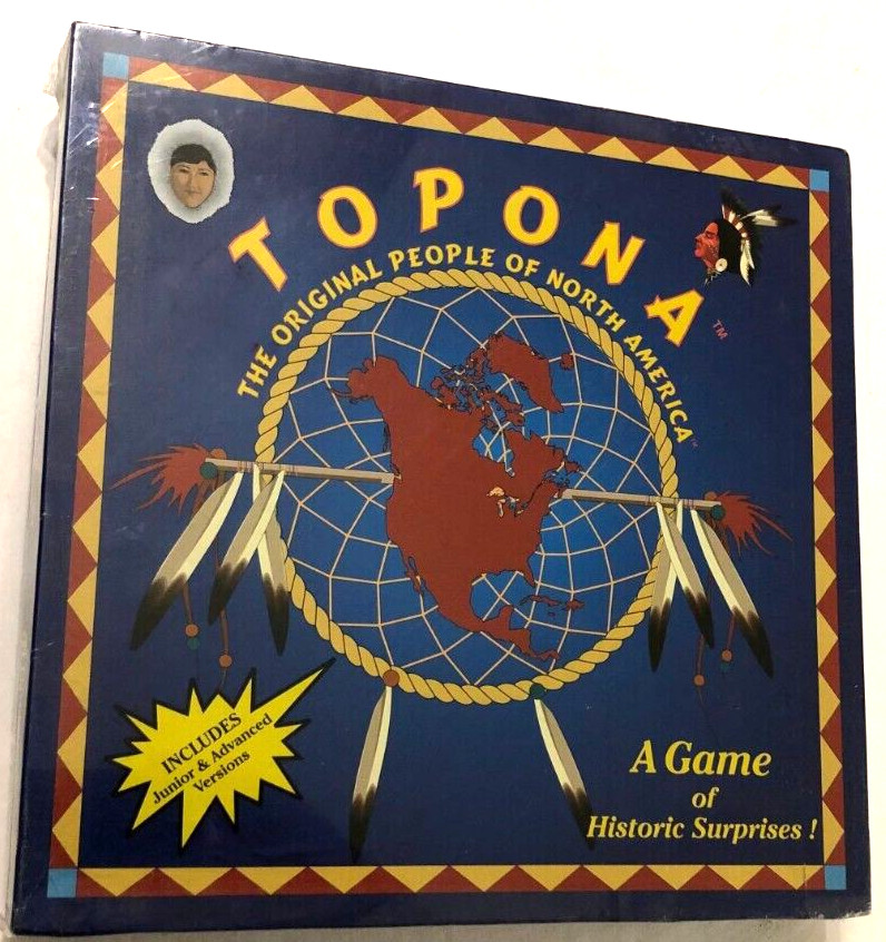 Topona Original People North America Historic Board Game Vintage 1996 New