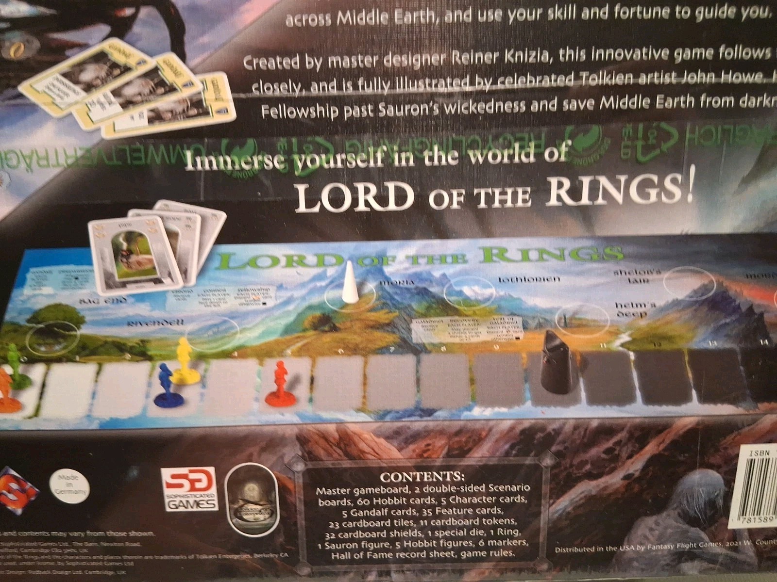 LORD OF THE RINGS Board Game Reiner Knizia 2000 Fantasy Flight Tolkien NEW