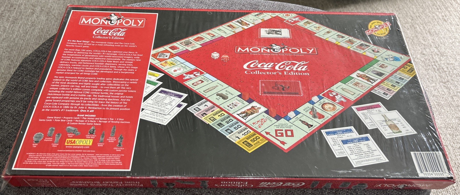 Coca-Cola Monopoly Collectors Edition Board Game Vintage 1999 Coke New Sealed