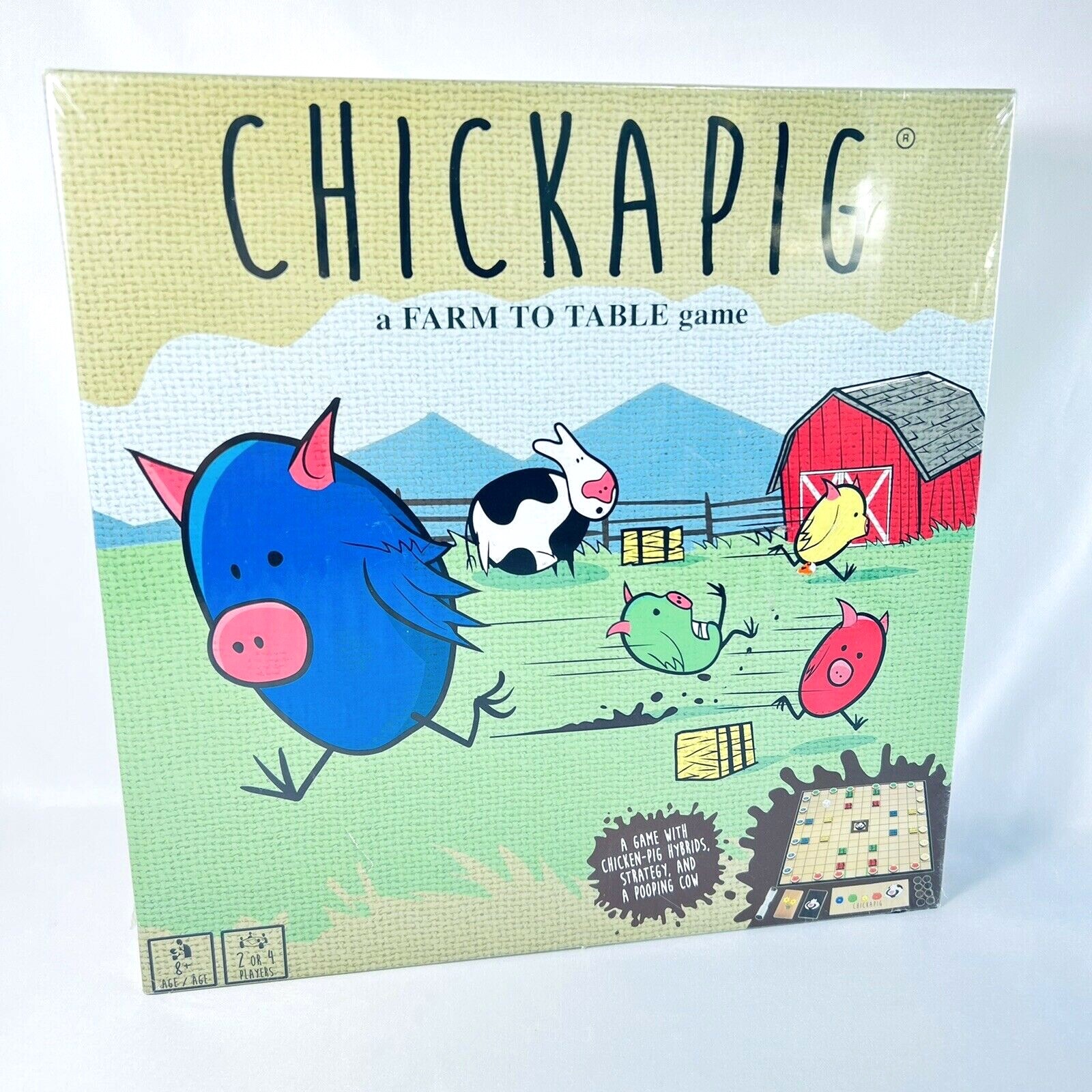 SEALED Chickapig Strategic Board Game Family Friendly For 2-4 Players Kids READ