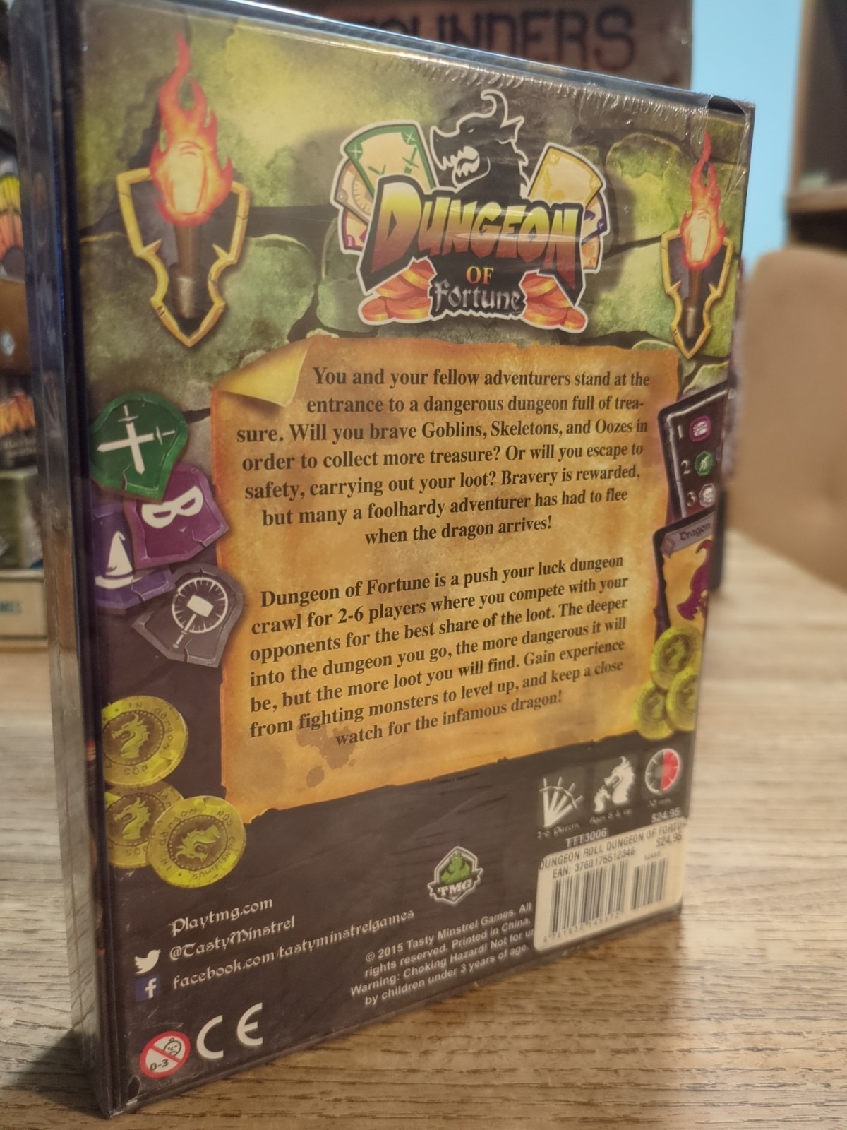 Dungeon of Fortune RPG Fantasy Dragon Board Game by Tasty Minstrel SEALED