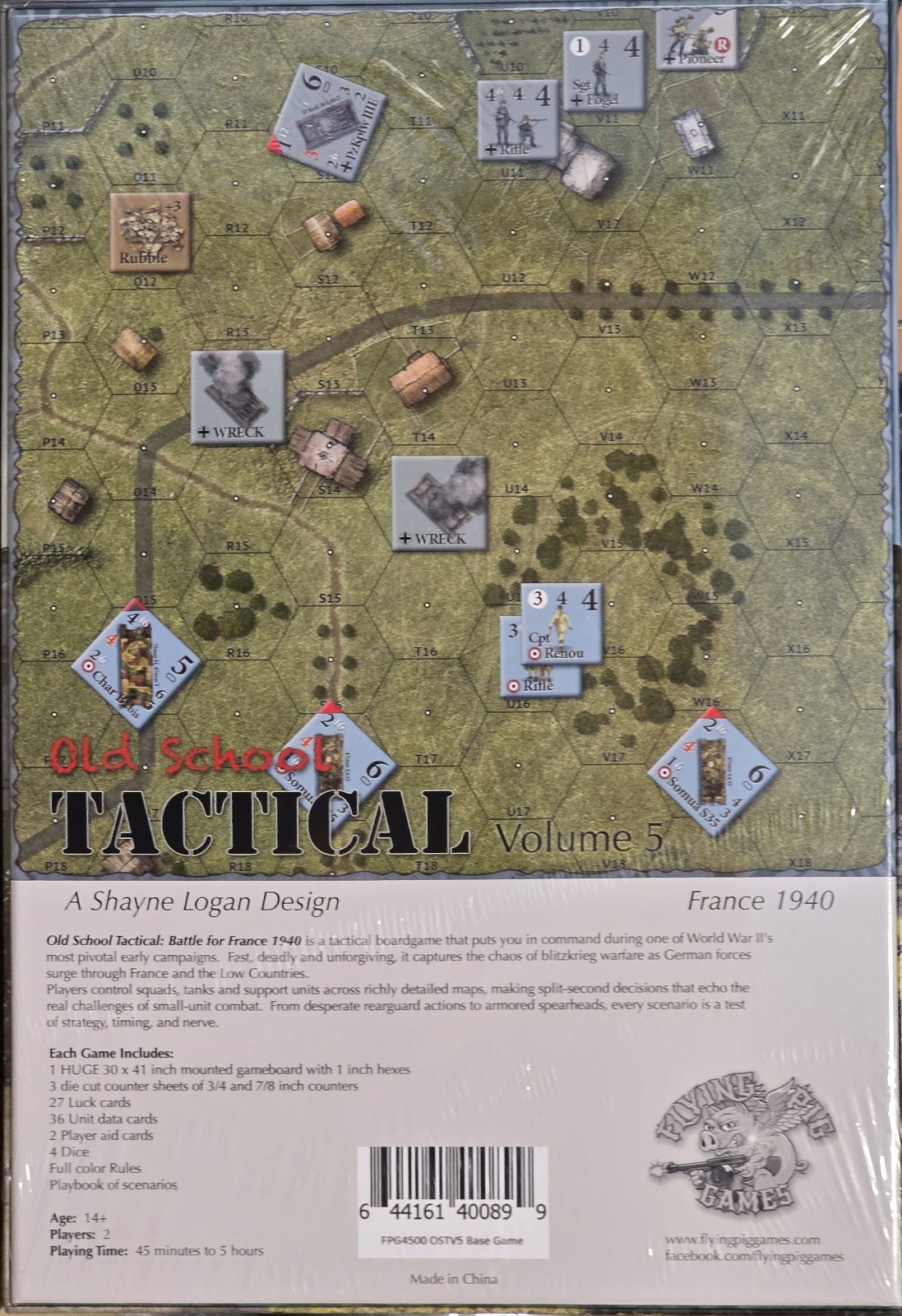 Flying Pig Games Old School Tactical Volume 5: Battle for France 1940 NISW