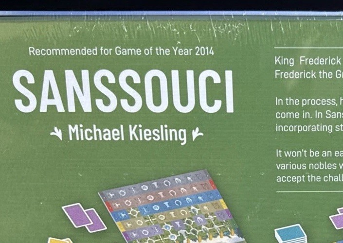 Sanssouci Board Game – 2013 Imperial Publishing – Brand New! With 2 Expansions