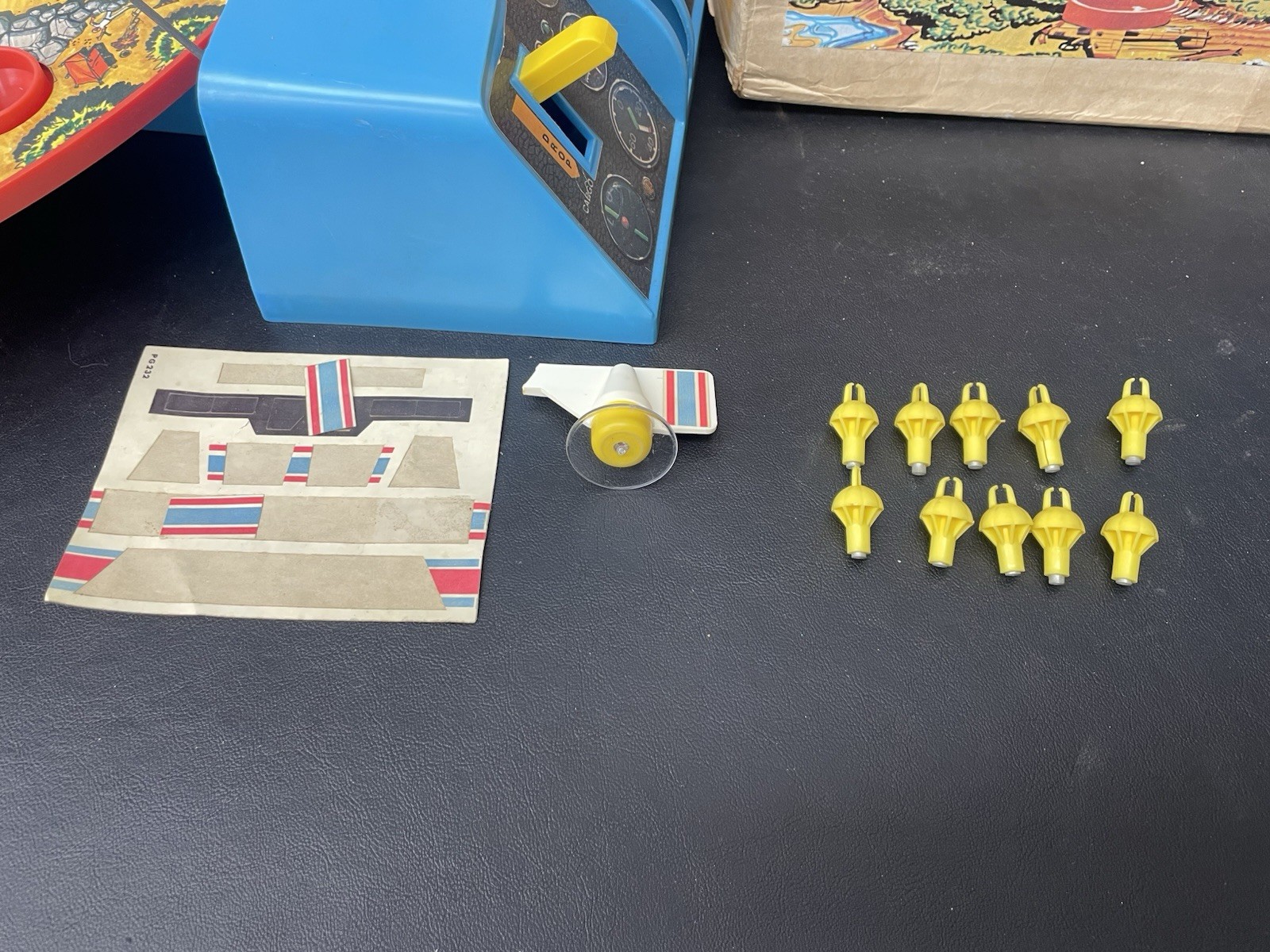 1977 Gabriel Chutes Away Air Rescue Target Game Tested & Working! With Box!
