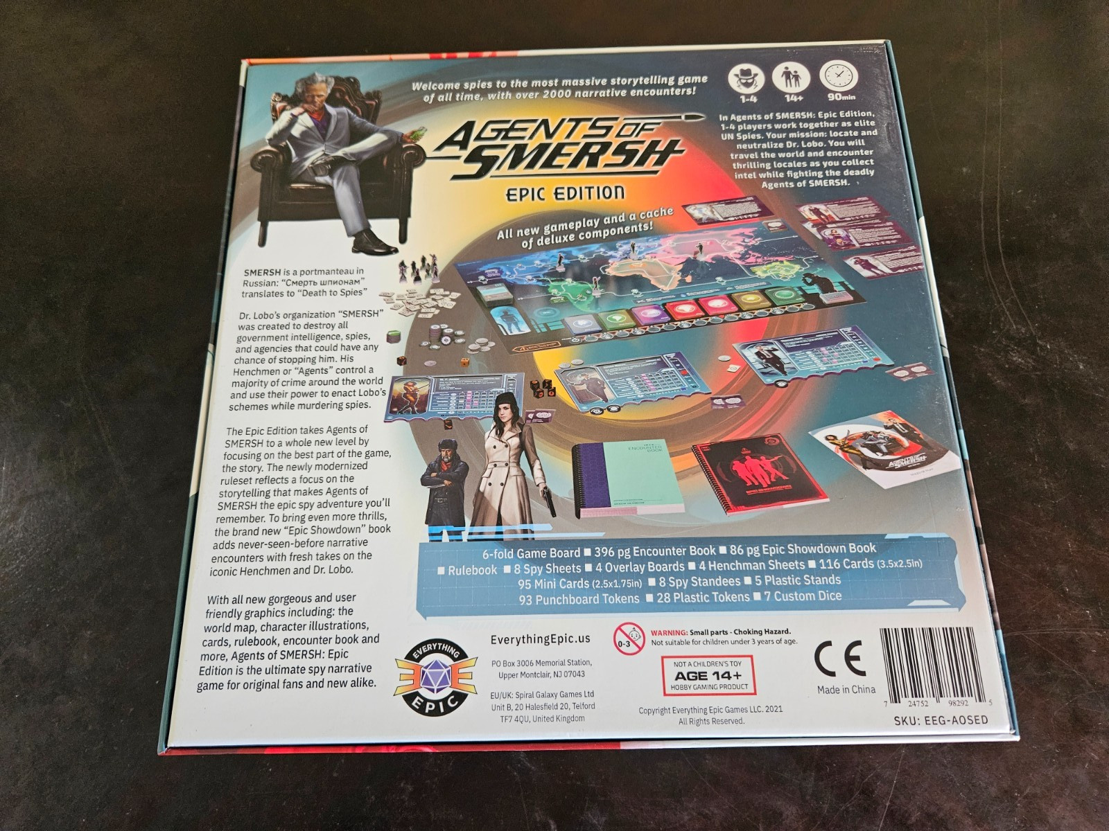 Agents of Smersh Epic Edition Board Game -Complete, VGC- Kickstarter