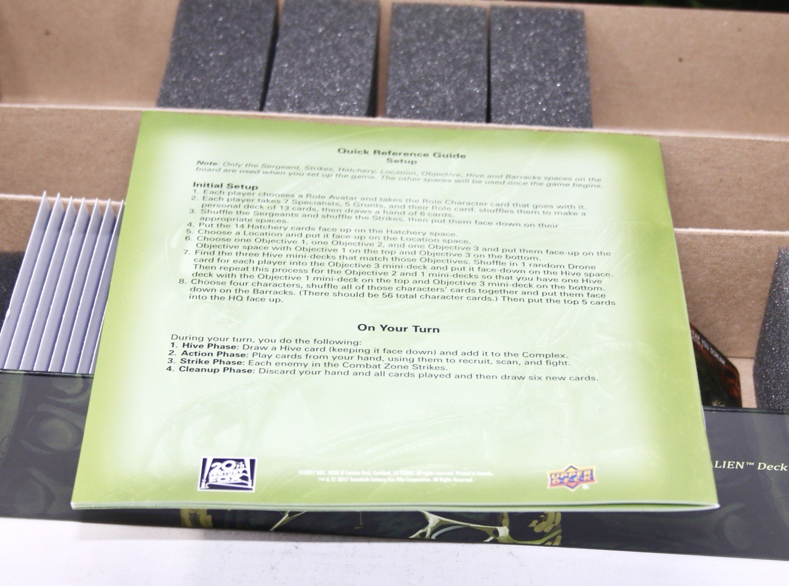 LEGENDARY ENCOUNTERS An Alien Deck Building Game 2014 Upper Deck No Playmat READ