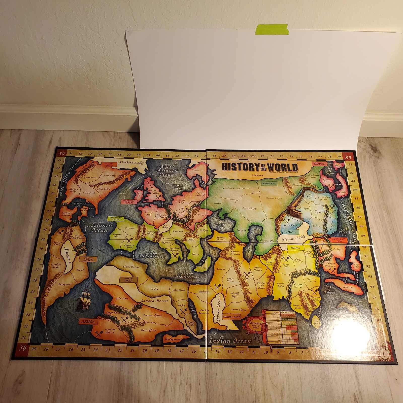 History Of The World Strategy Board Game Avalon Hill Hasbro 2001 Complete Good