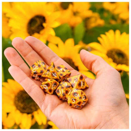 Full Art Dice Set – Sunflower