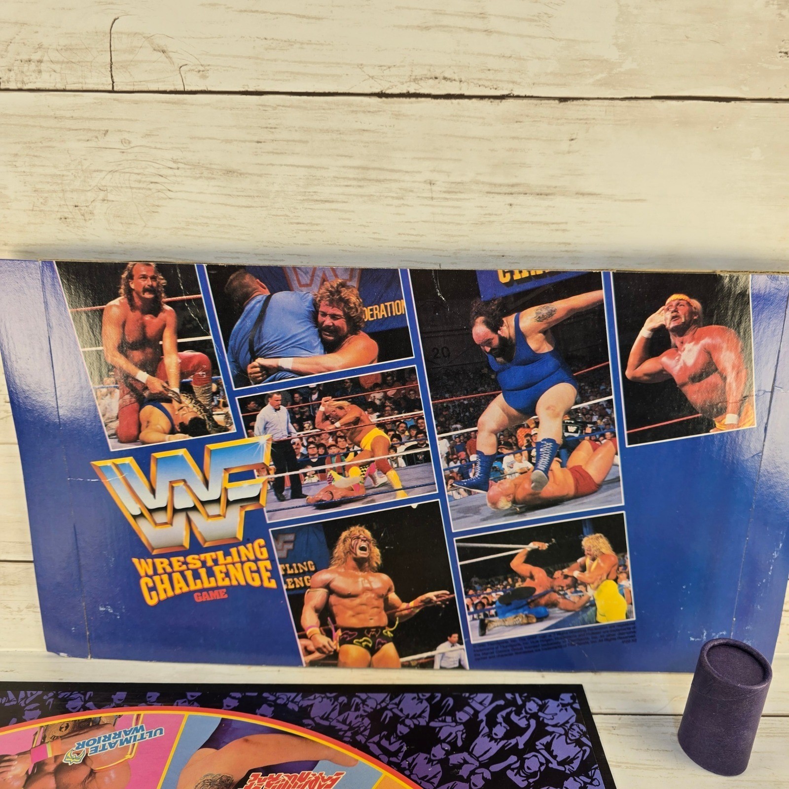 Vintage 1990 WWF Wrestling Challenge Board Game Milton Bradley