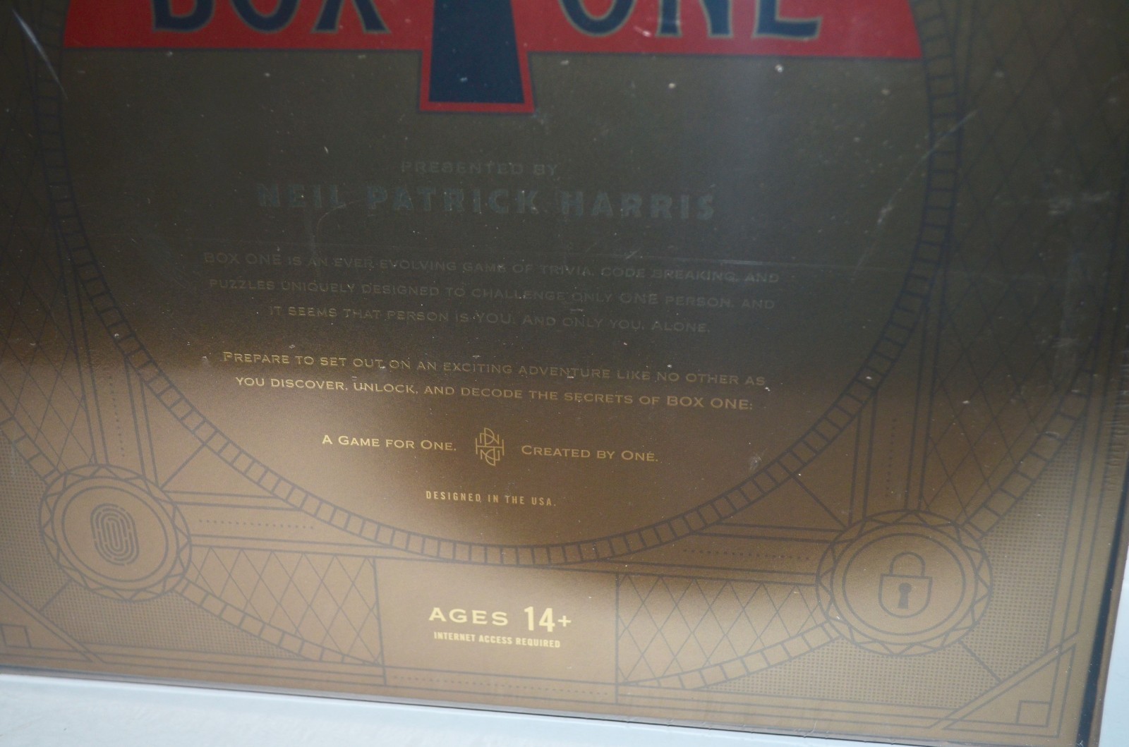 NEW- Box One by Neil Patrick Harris Puzzle Game Theory 11 – For One (Ages 14+)