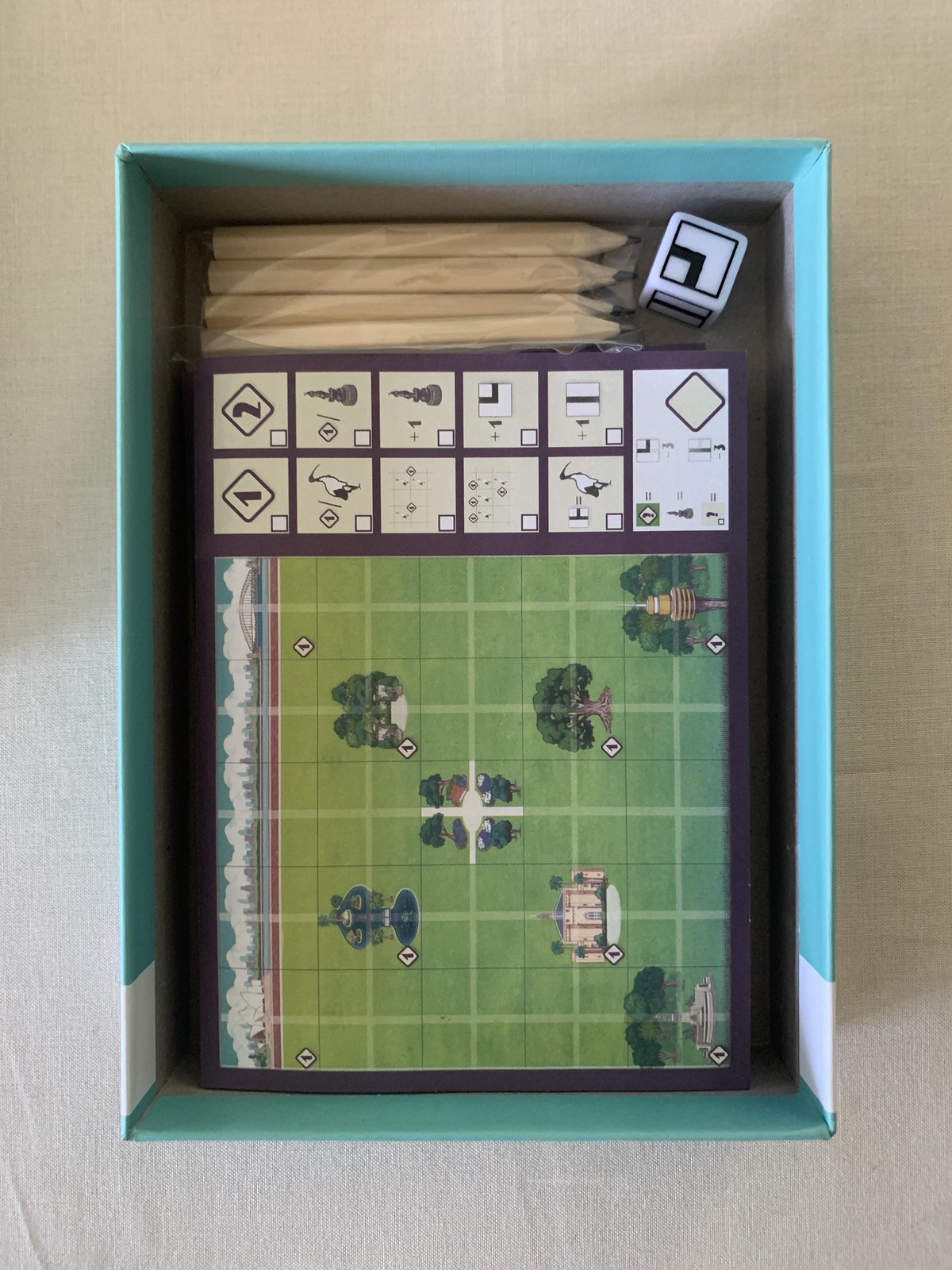 A Walk In The Park Grail Games Board Game 2021 Roll Write 1+ Players Ages 10+