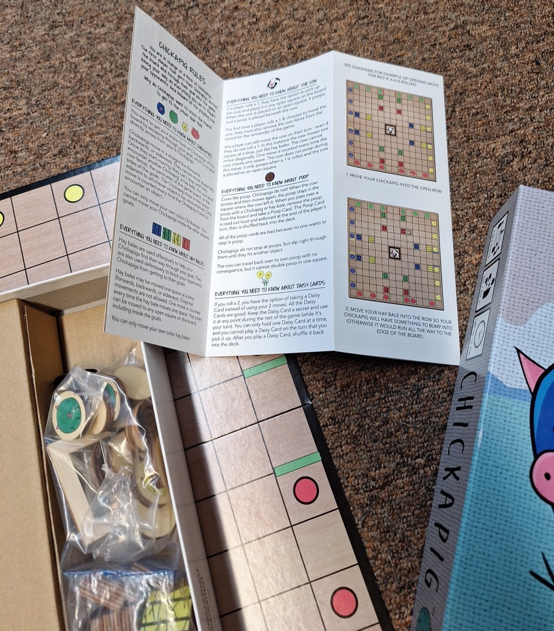 Chickapig First Edition A Farm To Table Board Game With Wood Pieces – Complete