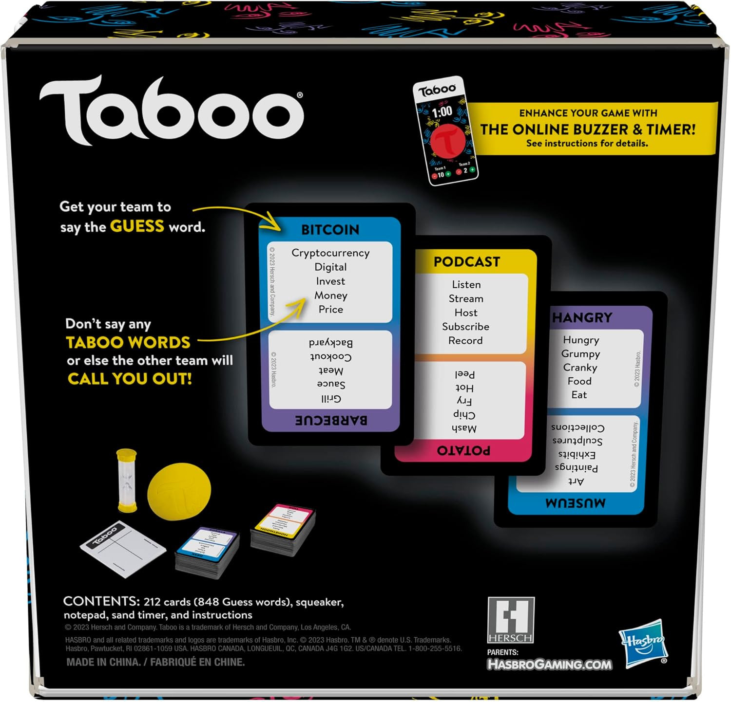 Taboo Classic Game – Party Word Guessing Board Game for Teens, Adults & Family🎲