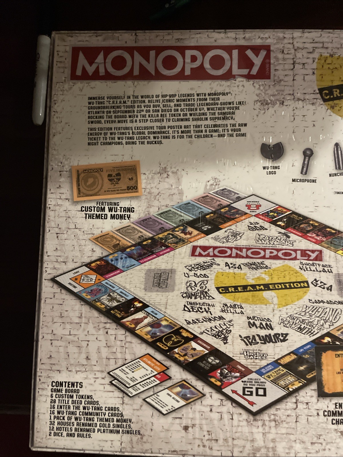 💥 WU TANG: OFFICIAL MONOPOLY® Board Game LIMITED EDITION SOLDOUT🆕️☑️ SHIPS NOW