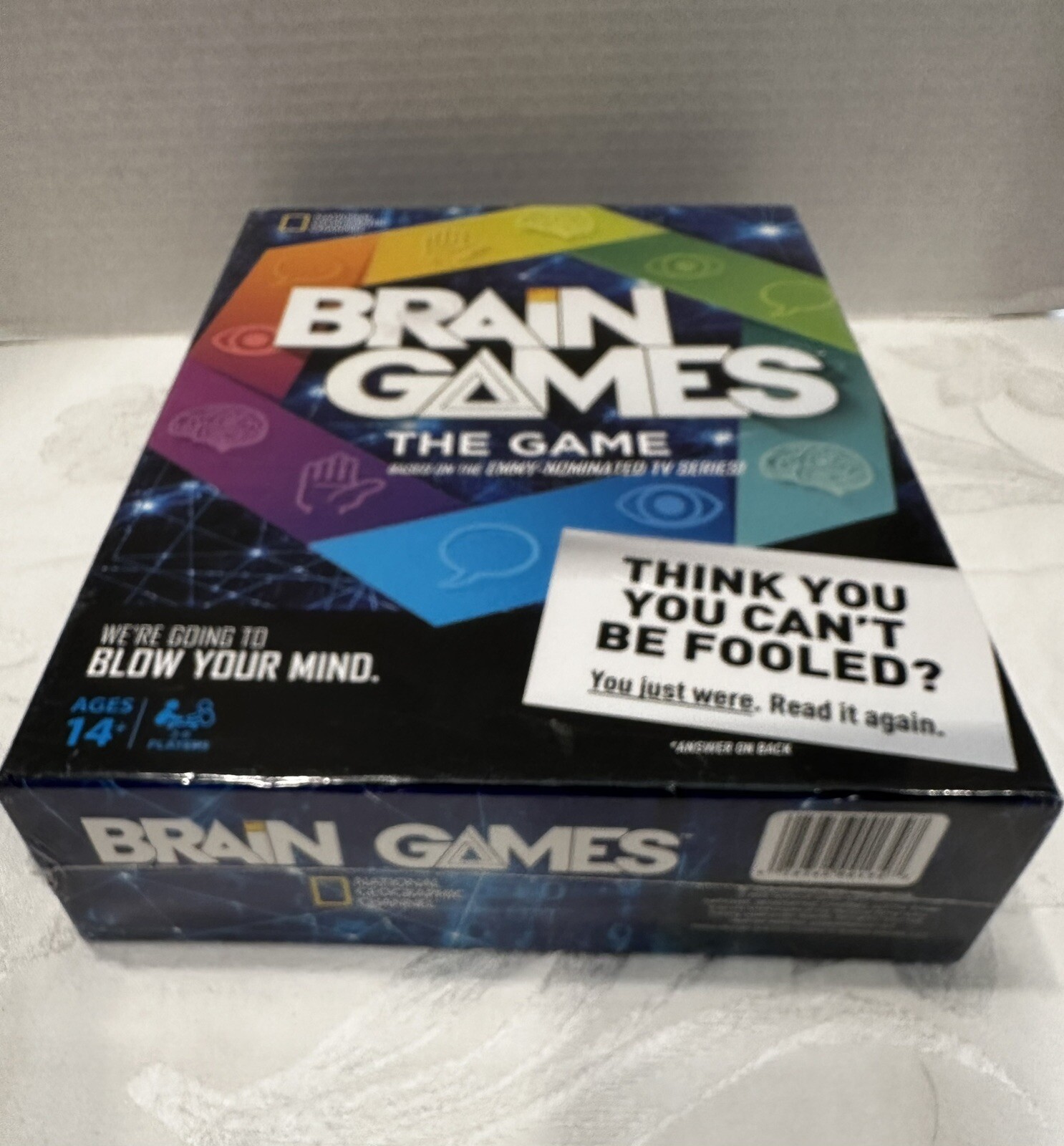 Brain Games The Game National Geographic TV Show Board Game 2015 New Sealed 👀🔥