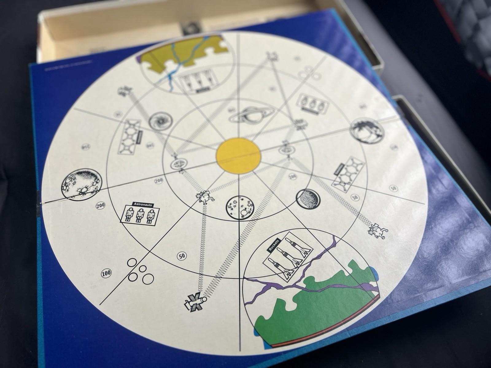 Parker Brothers Situation 7 Space Jigsaw Puzzle Game Complete 2+ Players